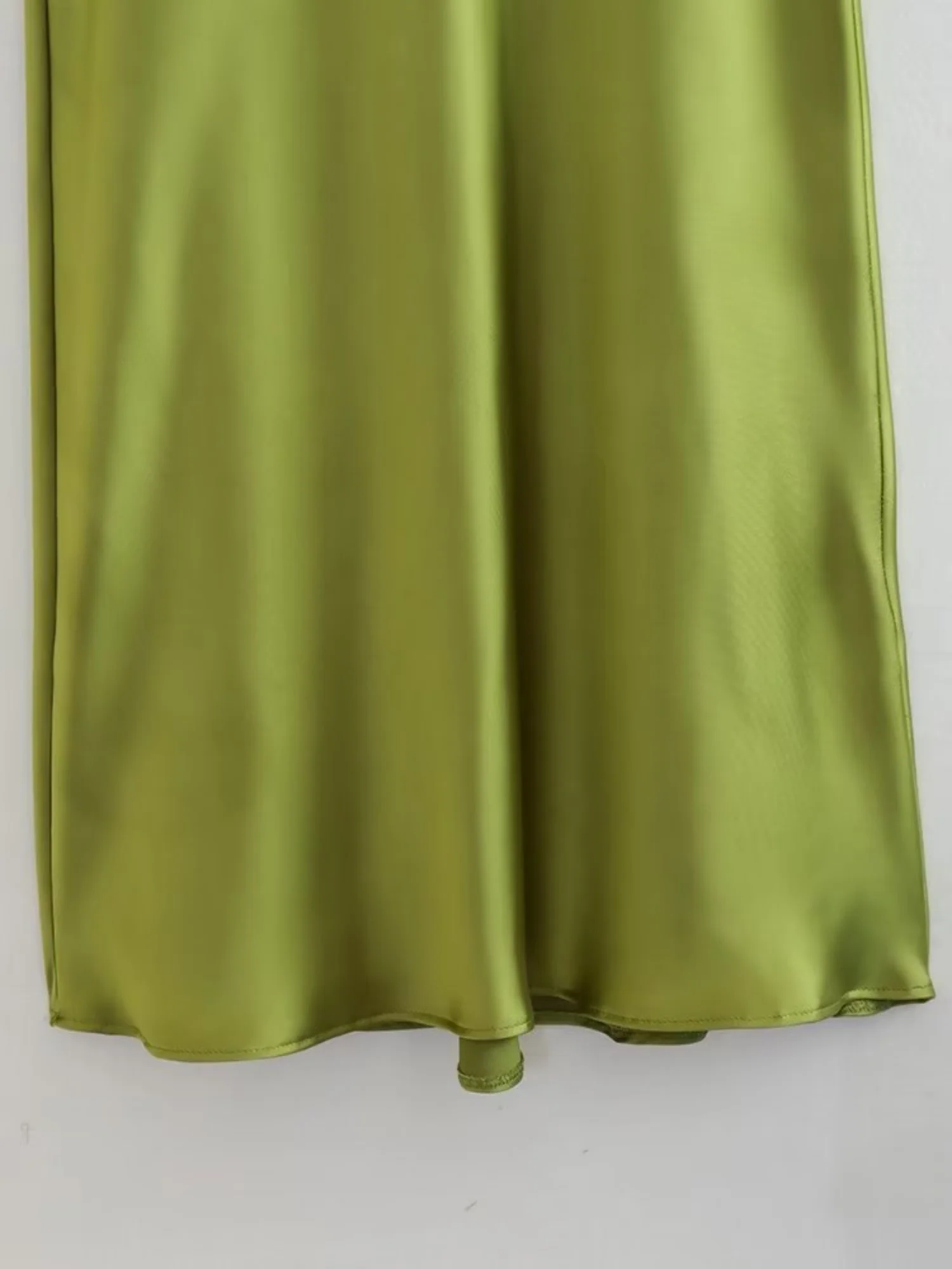Silk Satin Halter Neck And Backless Maxi Dresses - Image 8