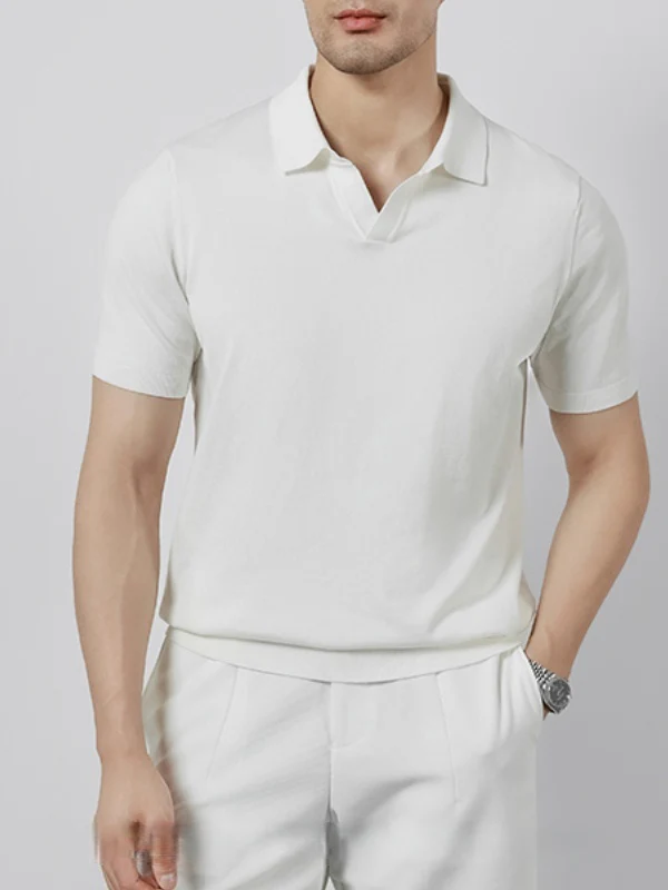 Old Money Style Slim-fit Polo Shirts - Image 2