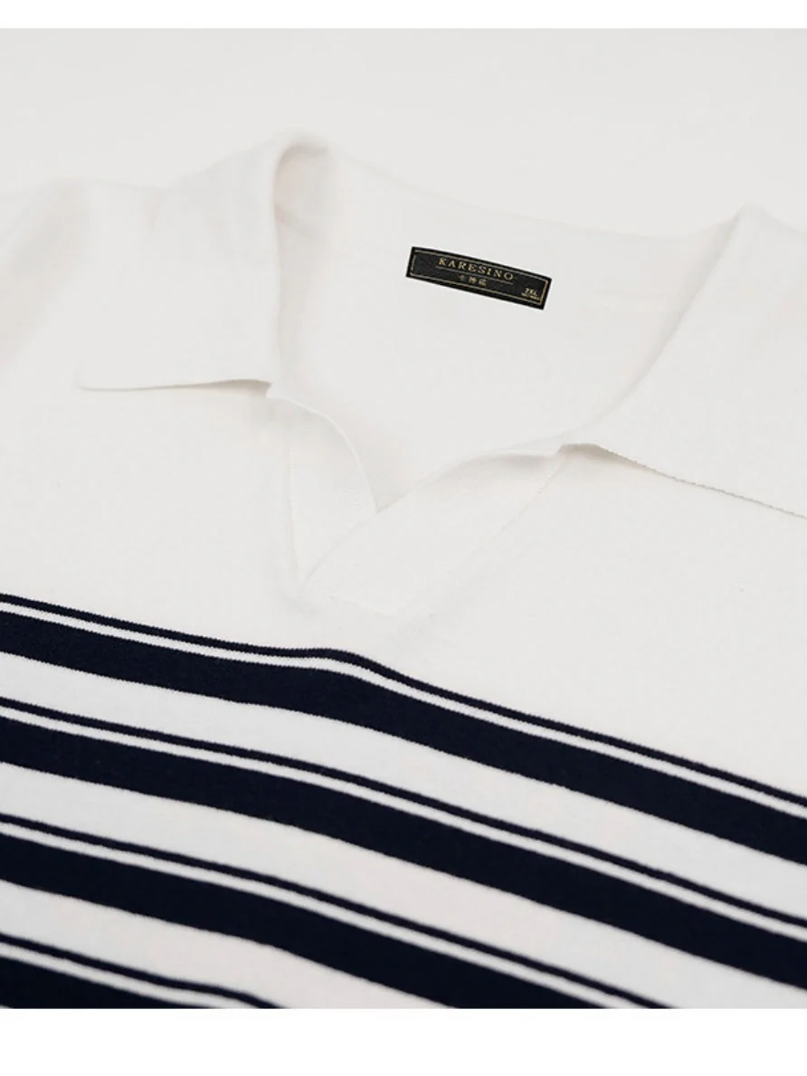 Stripes Old Money Style Polo Shirts - Image 8