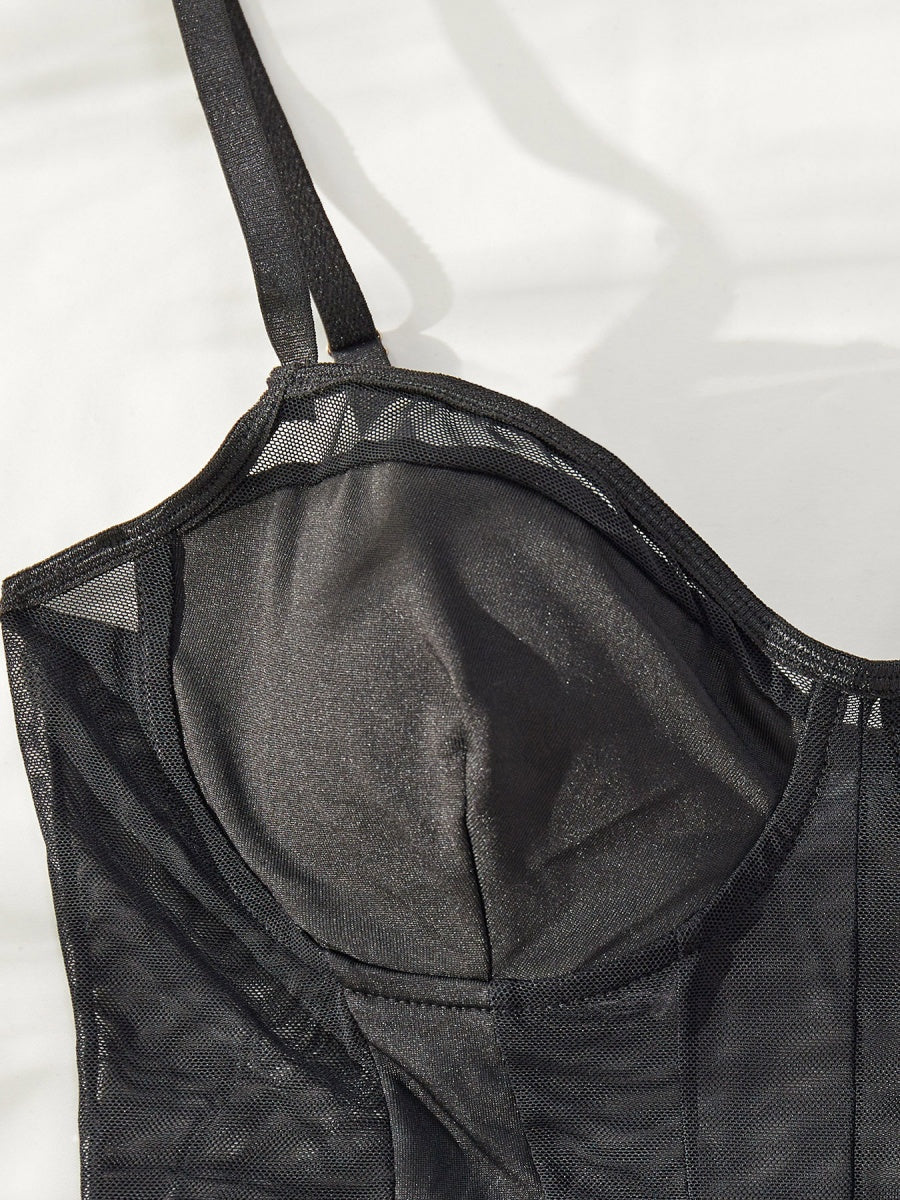 Mesh Perspective Bodysuits - Image 11