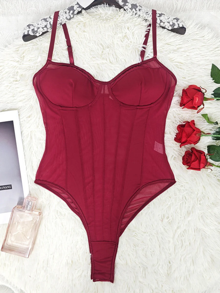 Mesh Perspective Bodysuits - Image 25