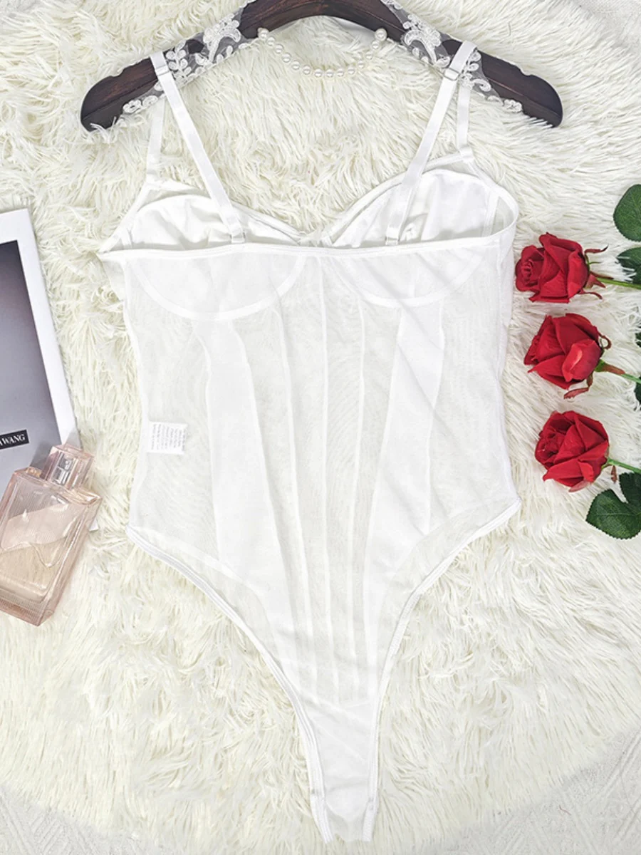 Mesh Perspective Bodysuits - Image 32