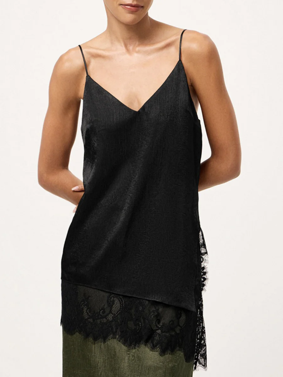 V-neck Lace-trimmed Camisole Top - Image 9