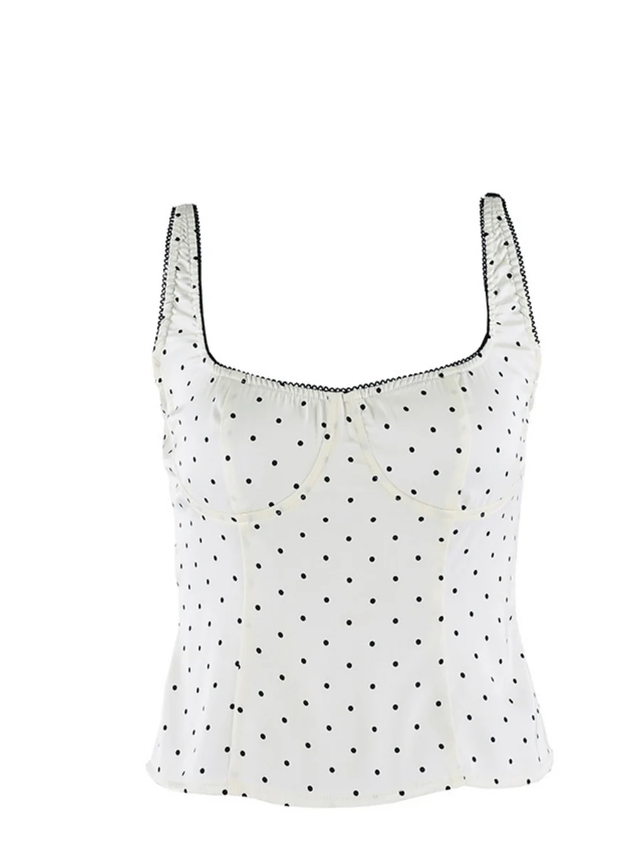 Polka Dot Color-blocked Suspenders - Image 6