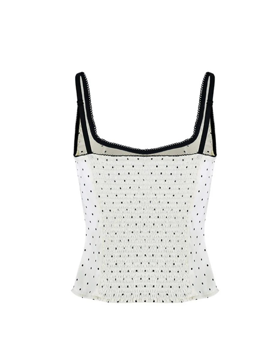 Polka Dot Color-blocked Suspenders - Image 7