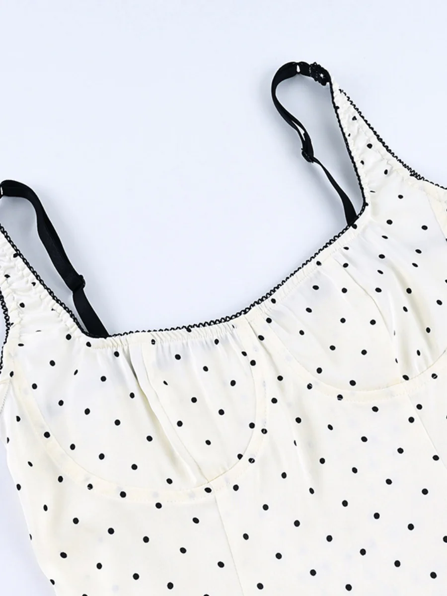 Polka Dot Color-blocked Suspenders - Image 8