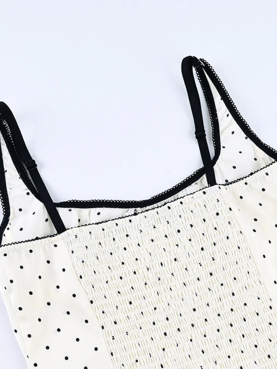 Polka Dot Color-blocked Suspenders - Image 9