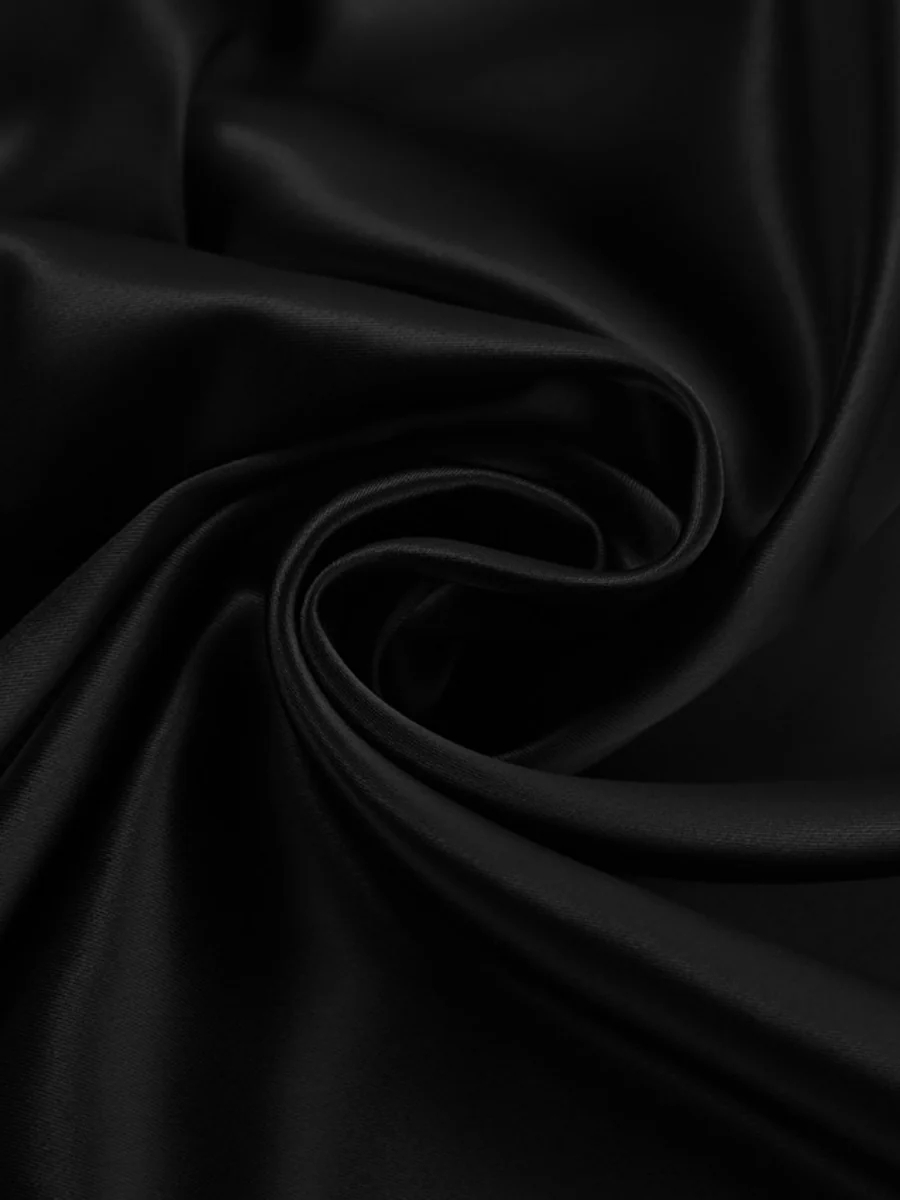 Black Sexy Hollowed-out V-neck Lace Trim Fishtail Long Dress - Image 8
