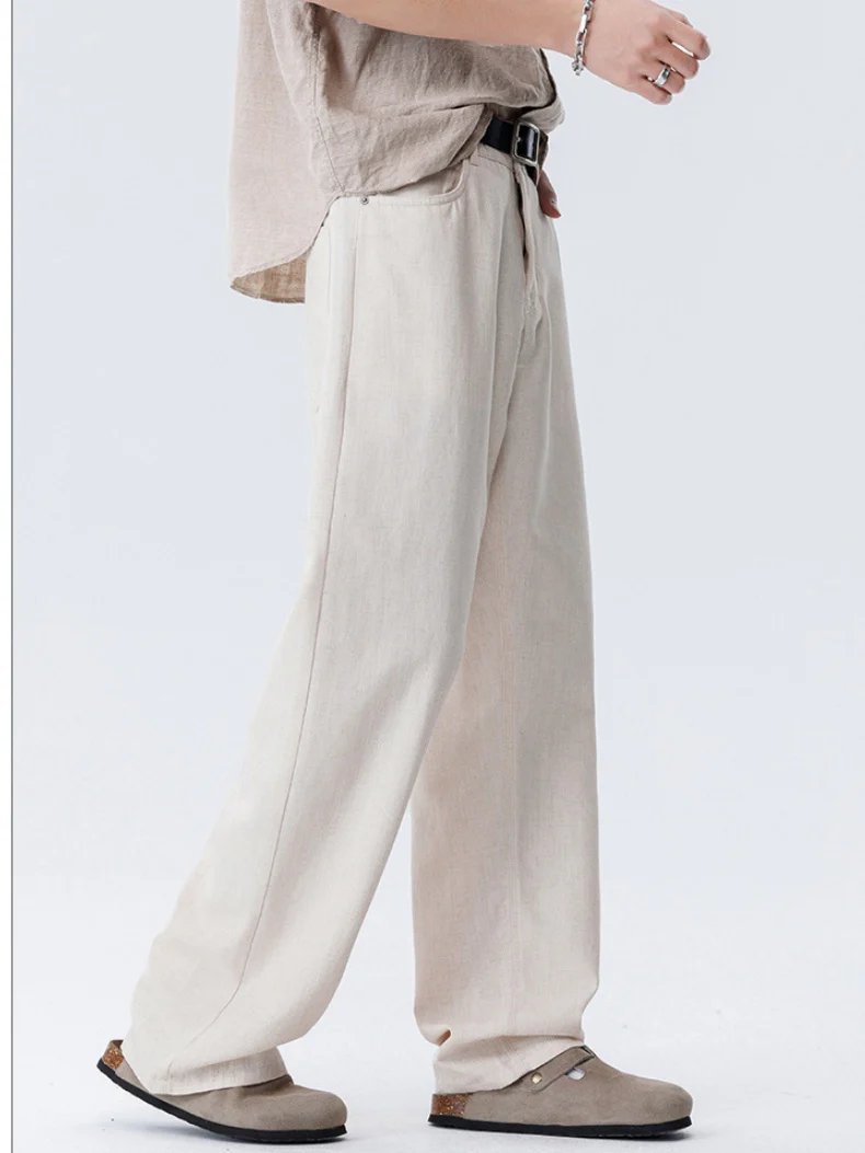 Old Money Style Flax Drape Pants - Image 2