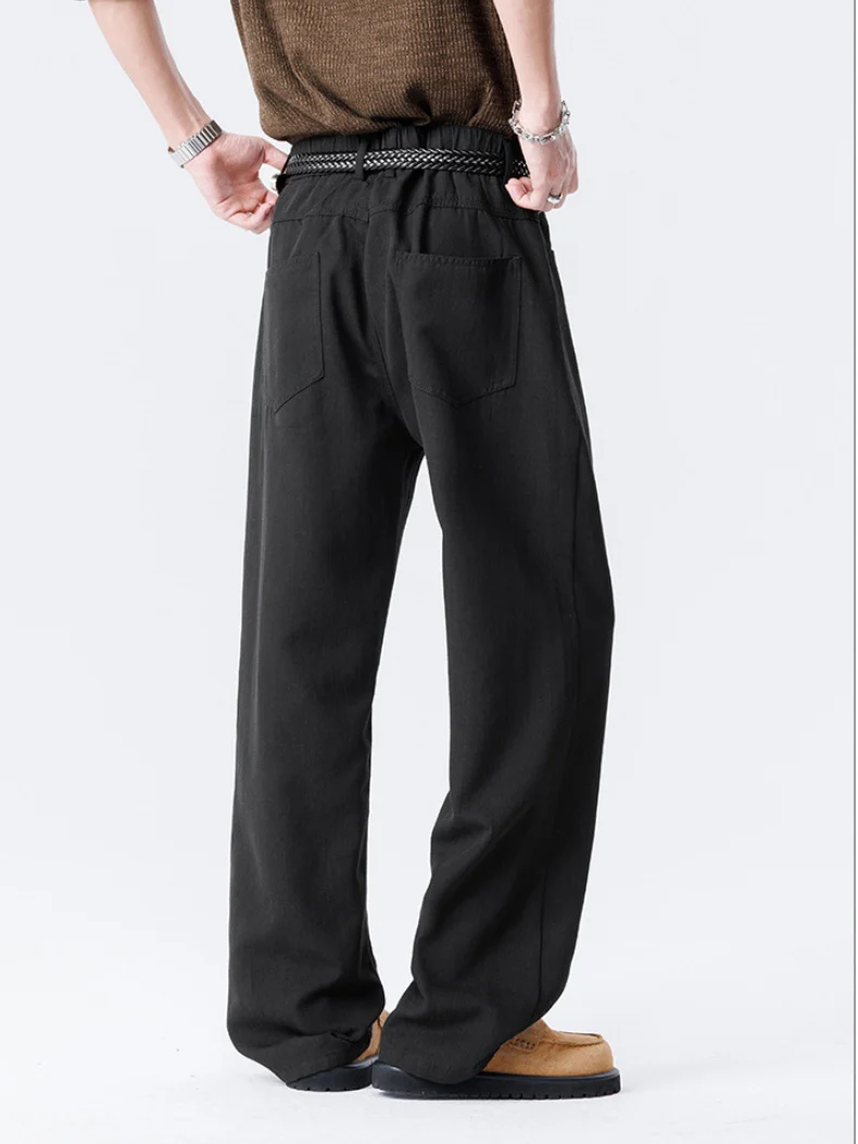 Old Money Style Flax Drape Pants - Image 8