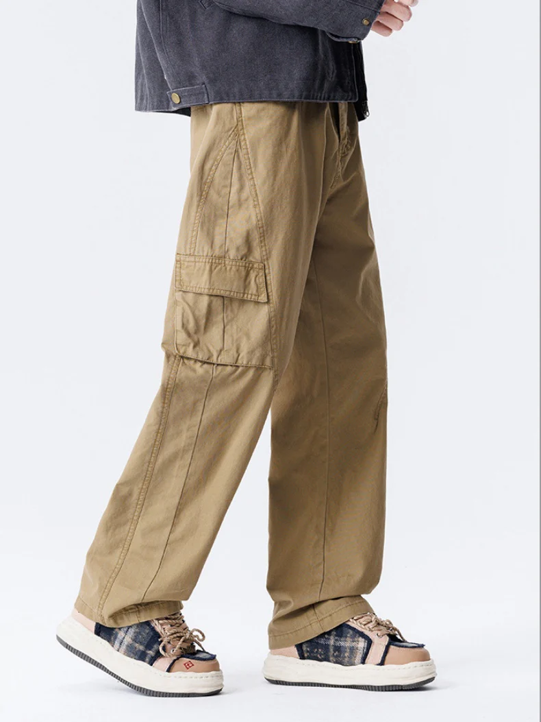 Distressed Patchwork Cargo Trousers - Image 10
