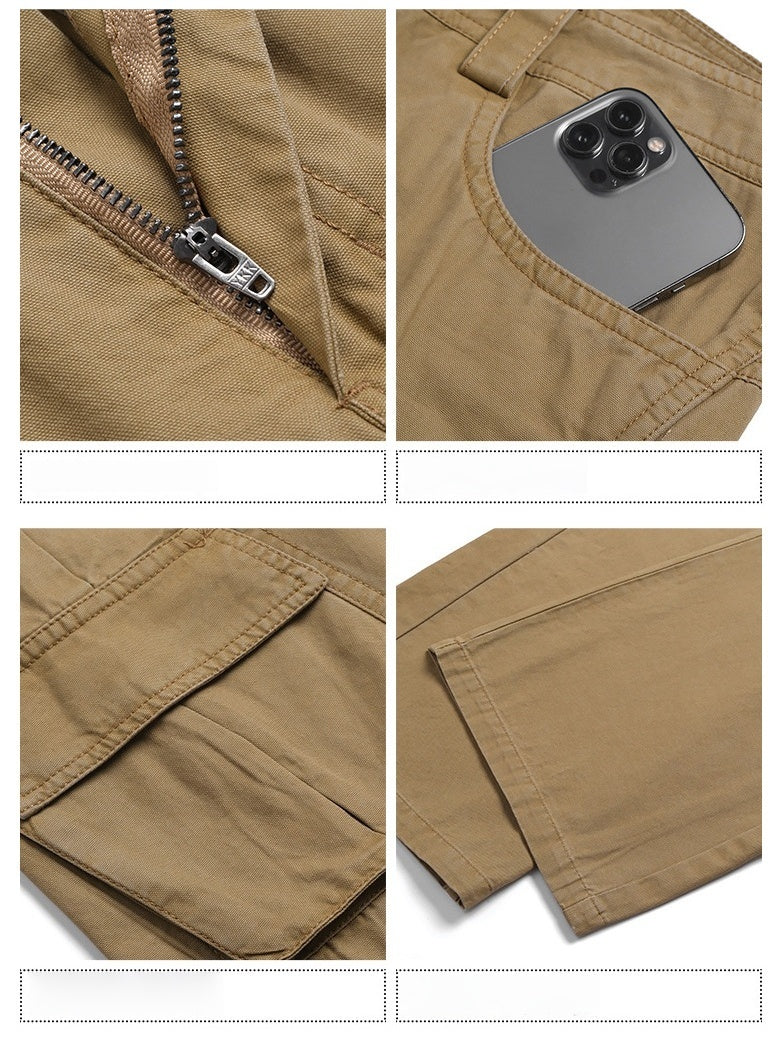 Distressed Patchwork Cargo Trousers - Image 12