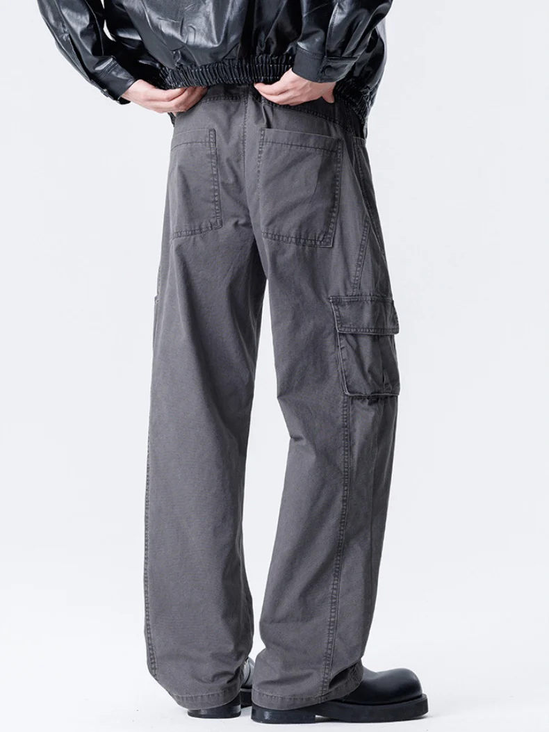 Distressed Patchwork Cargo Trousers - Image 2