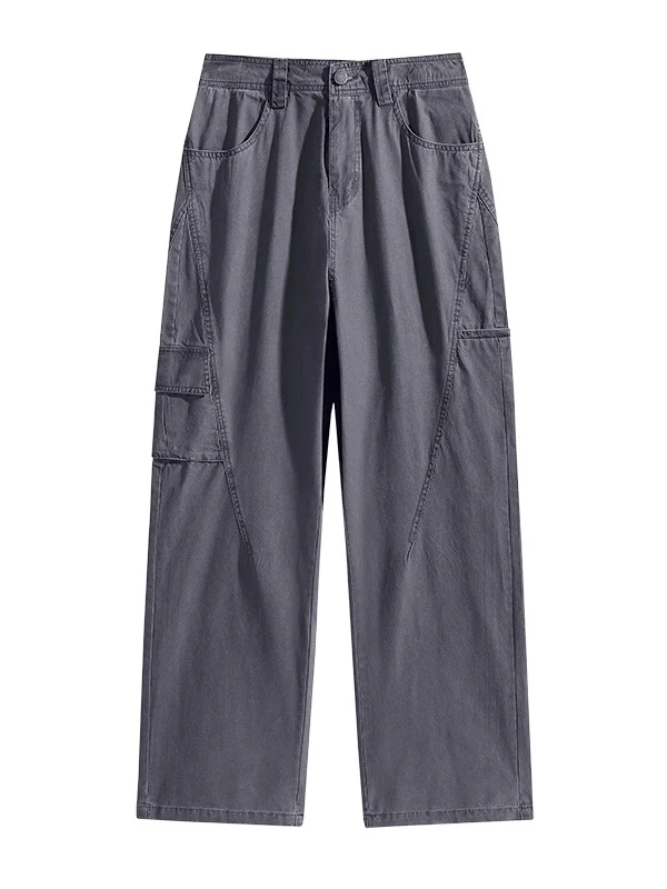 Distressed Patchwork Cargo Trousers - Image 3