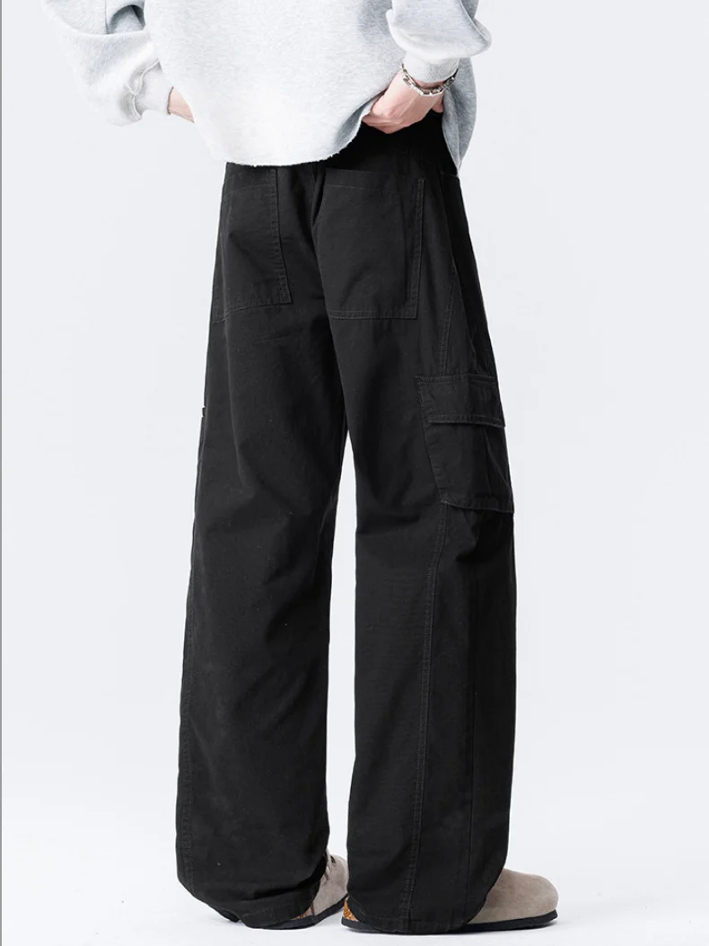 Distressed Patchwork Cargo Trousers - Image 5
