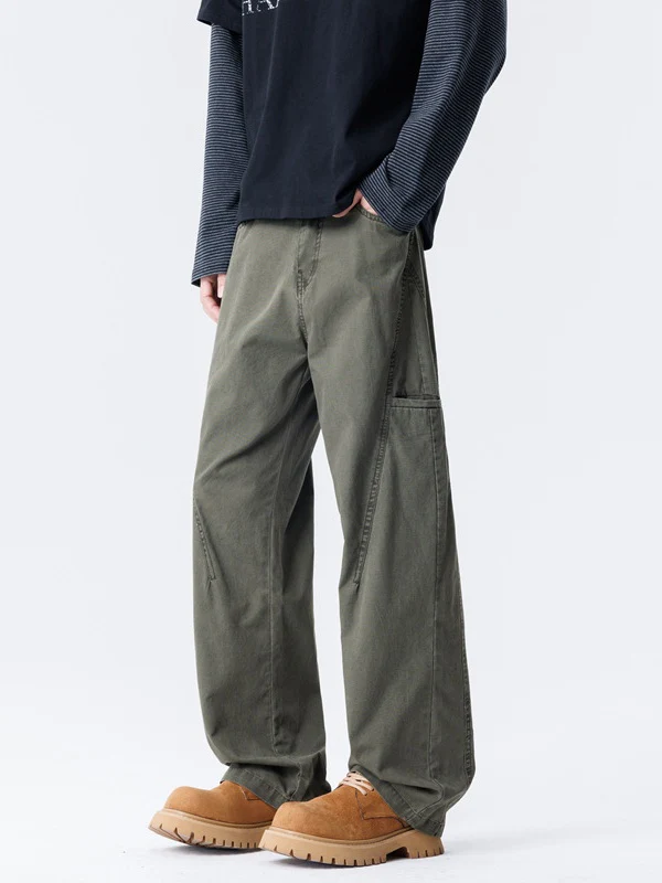 Distressed Patchwork Cargo Trousers - Image 7