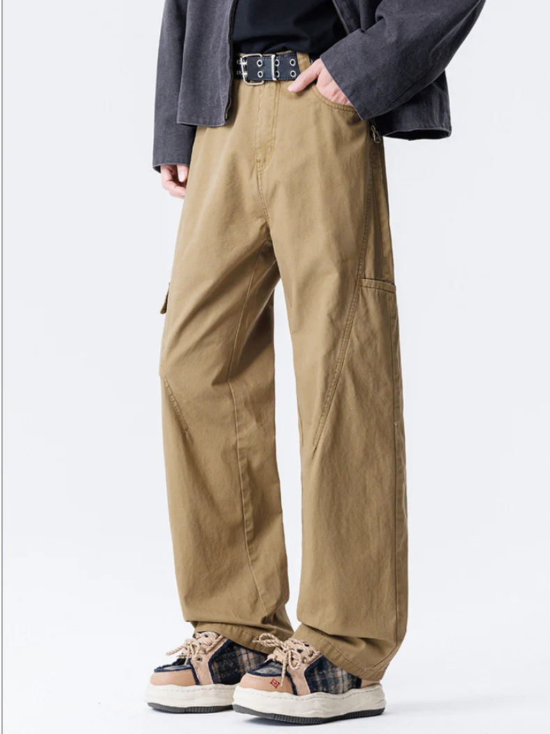Distressed Patchwork Cargo Trousers - Image 9