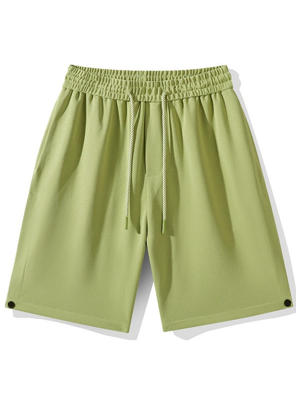 Side Slit Printed Five Points Shorts - Image 6