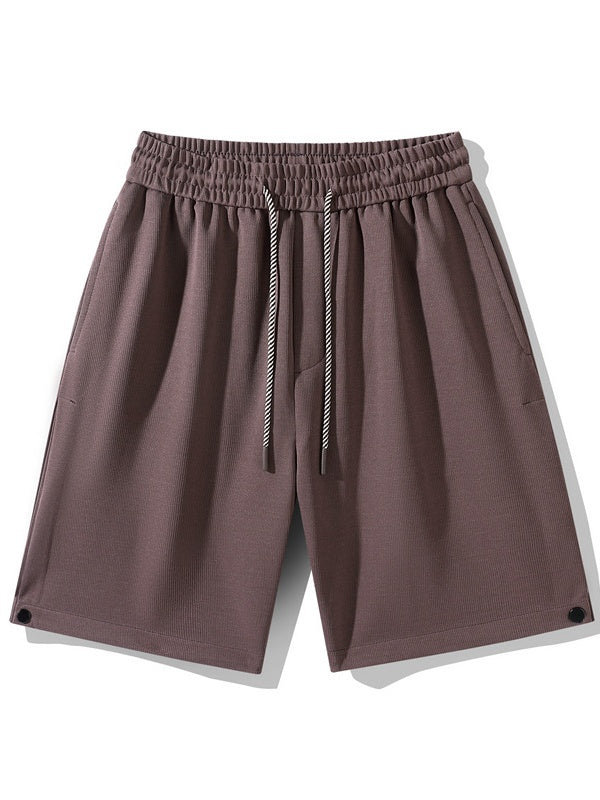 Side Slit Printed Five Points Shorts - Image 9