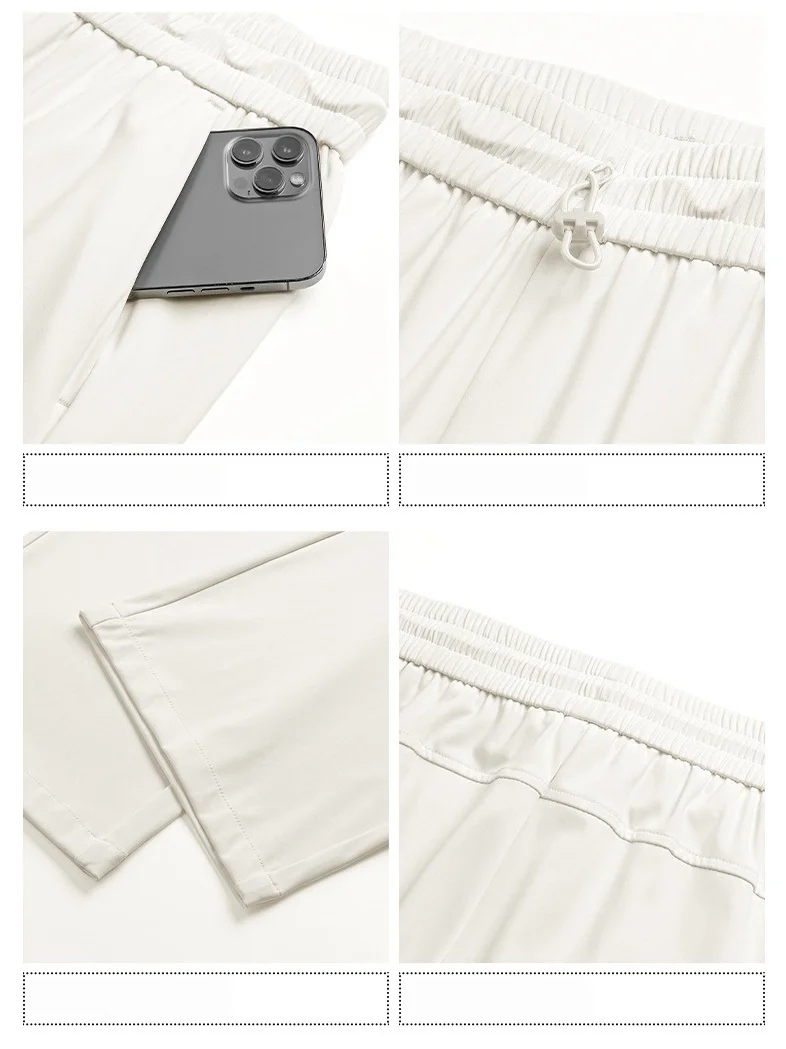 Cool Feeling Lightweight Loose-fit Straight-fit Dress Pants Pants - Image 4