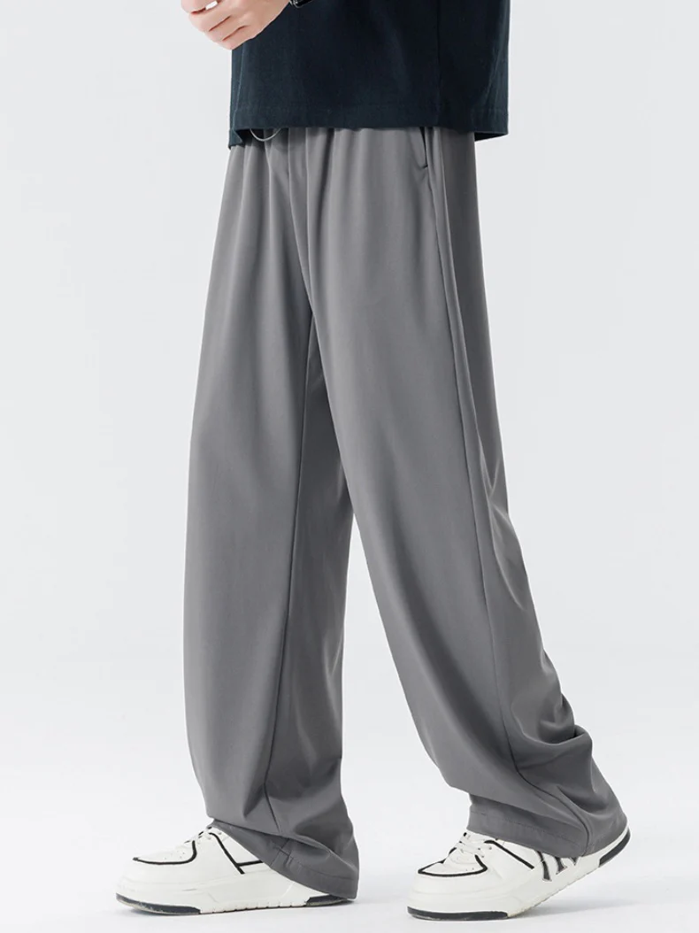 Cool Feeling Lightweight Loose-fit Straight-fit Dress Pants Pants - Image 5