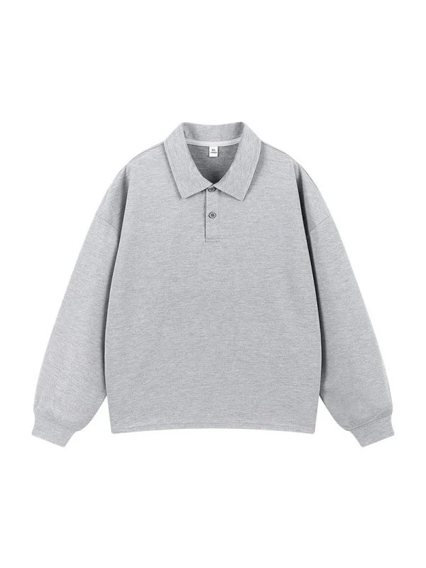 Solid Color Lapel Simplicity Polo - Image 4