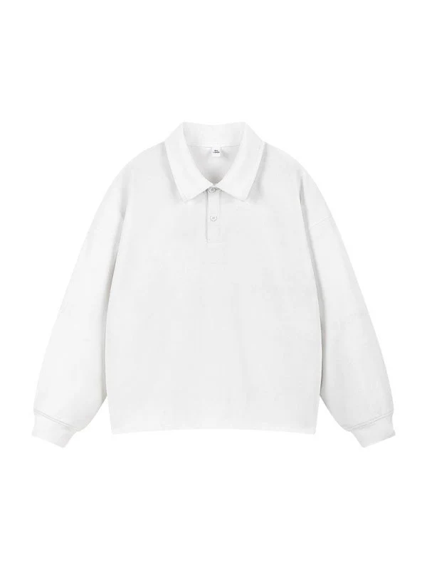 Solid Color Lapel Simplicity Polo - Image 7