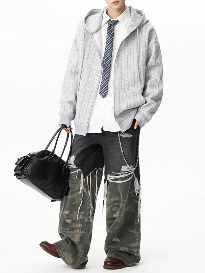 Liber Autumn Neutral wear Jacquard Solid Color Sweatshirts&Hoodies - Image 3