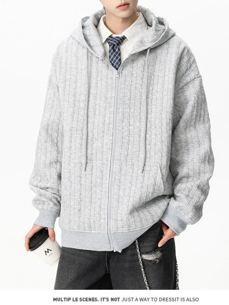Liber Autumn Neutral wear Jacquard Solid Color Sweatshirts&Hoodies - Image 4