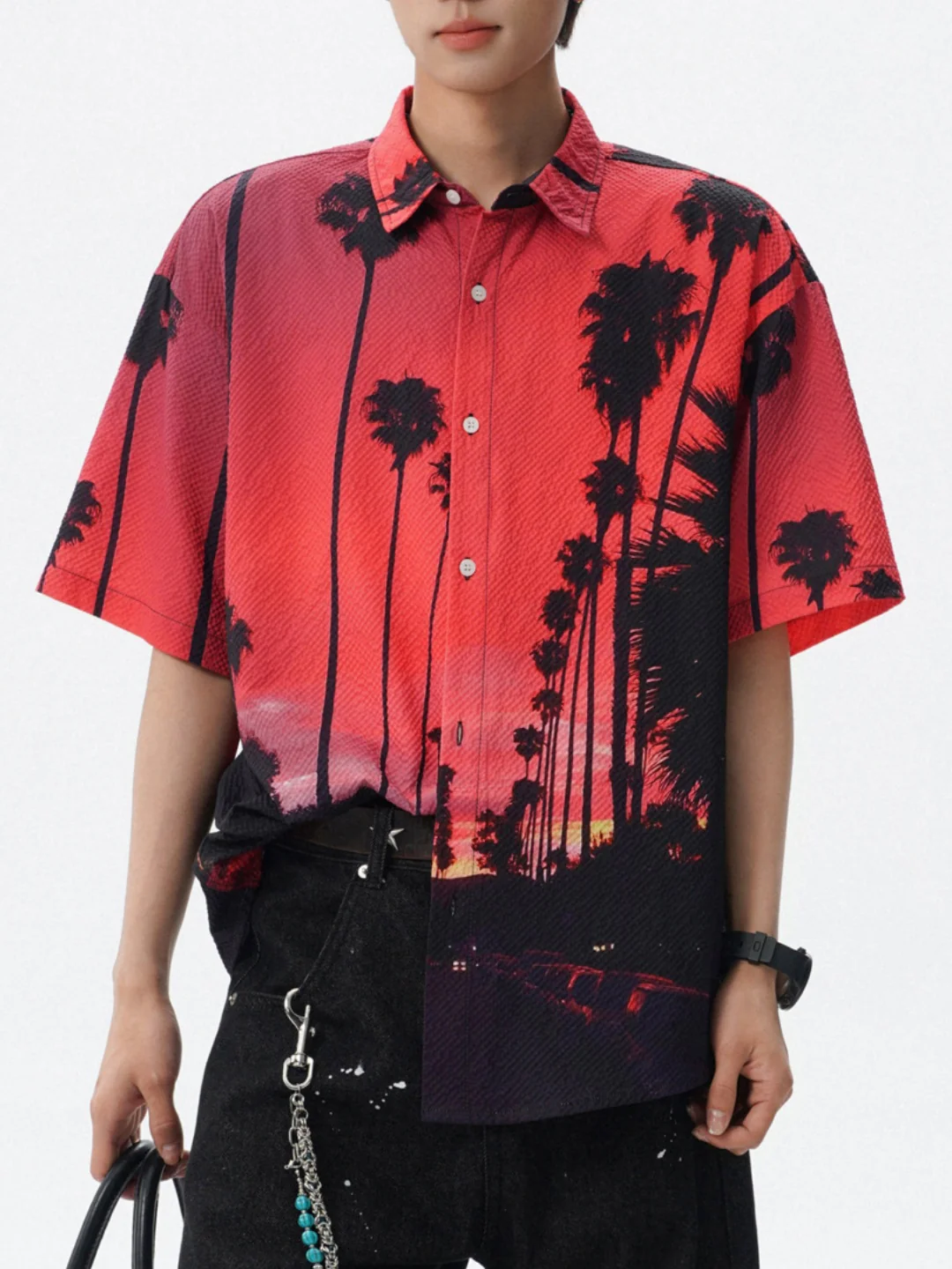 Printed Leisure Loose-fit Beach Shirts - Image 10