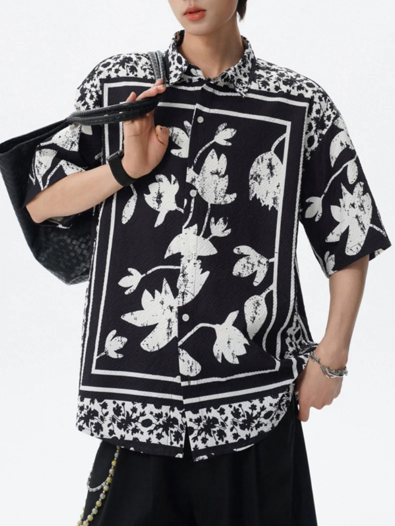 Printed Leisure Loose-fit Beach Shirts - Image 5