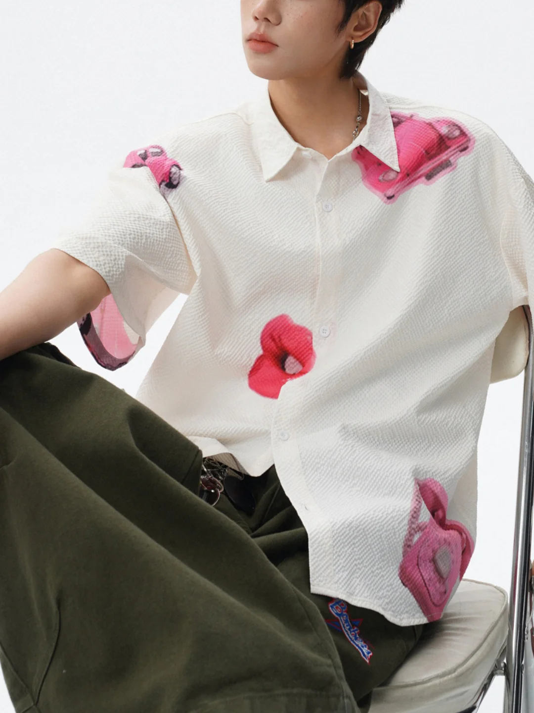 Printed Leisure Loose-fit Beach Shirts - Image 7