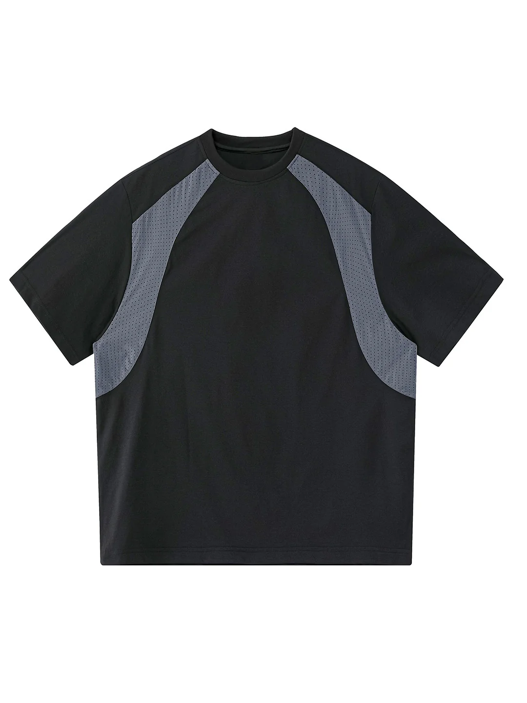 Color-blocked Patchwork Breathable Loose-fit Quick-drying T-shirts - Image 5