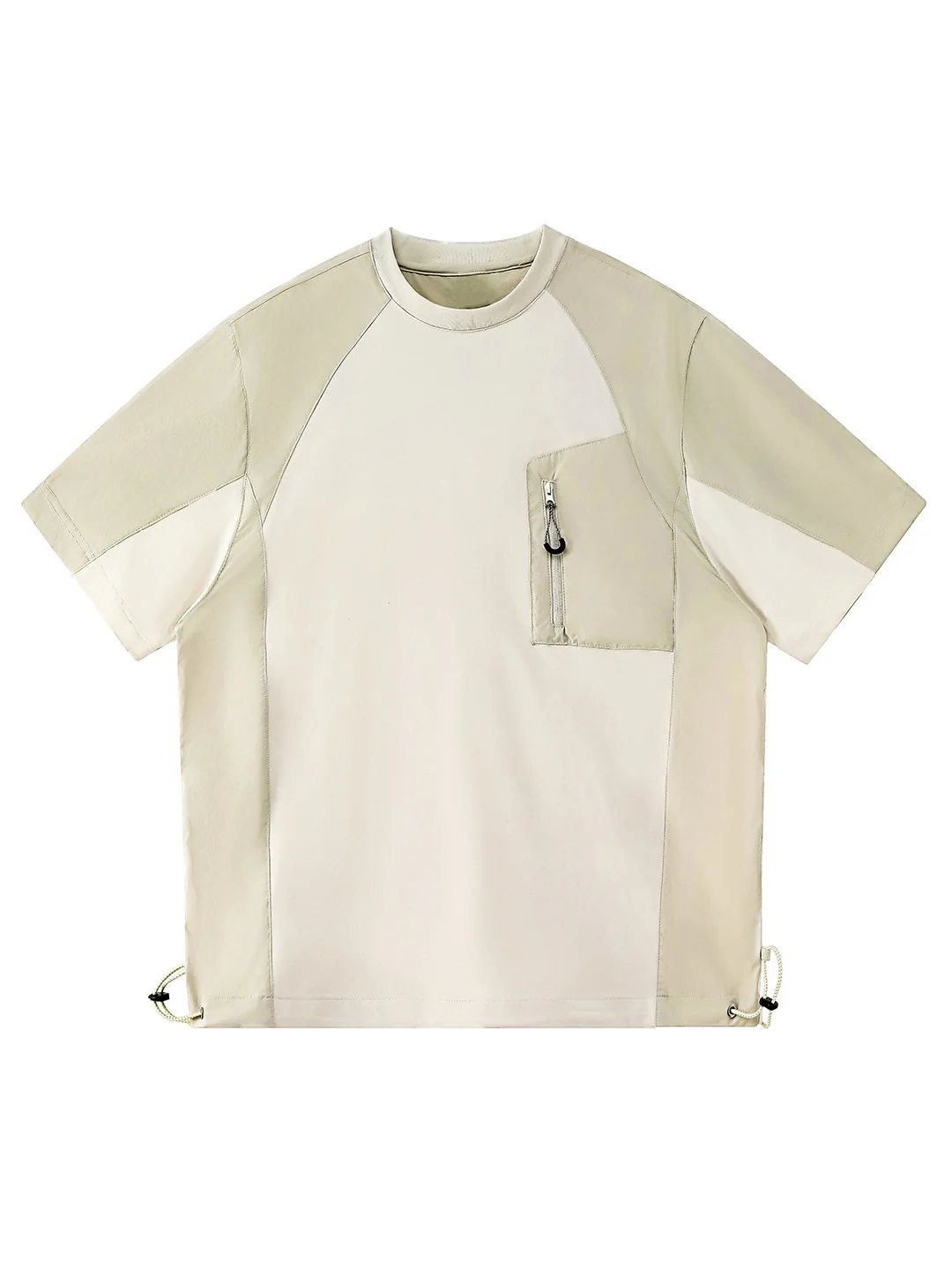 Color-blocked Patchwork Breathable Loose-fit T-shirts - Image 10