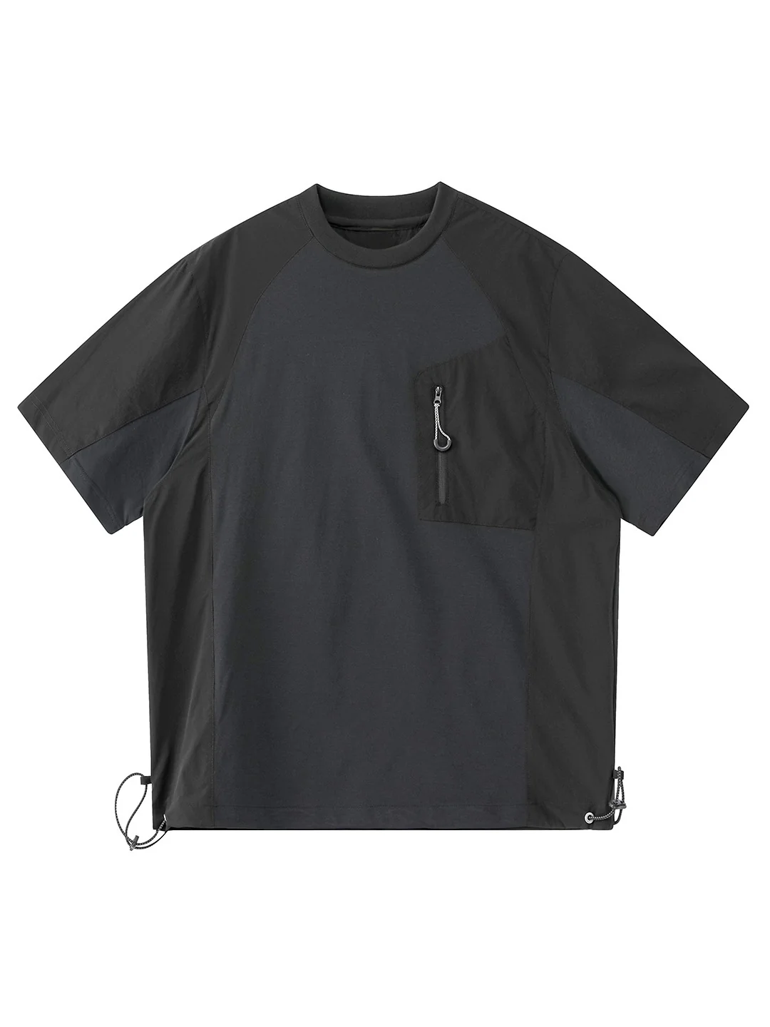 Color-blocked Patchwork Breathable Loose-fit T-shirts - Image 6