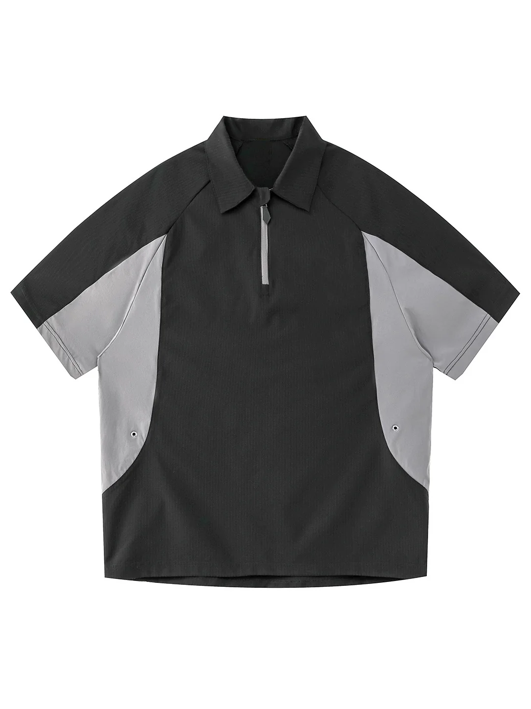 Color-blocked Leisure Breathable Loose-fit POLO Shirt - Image 3