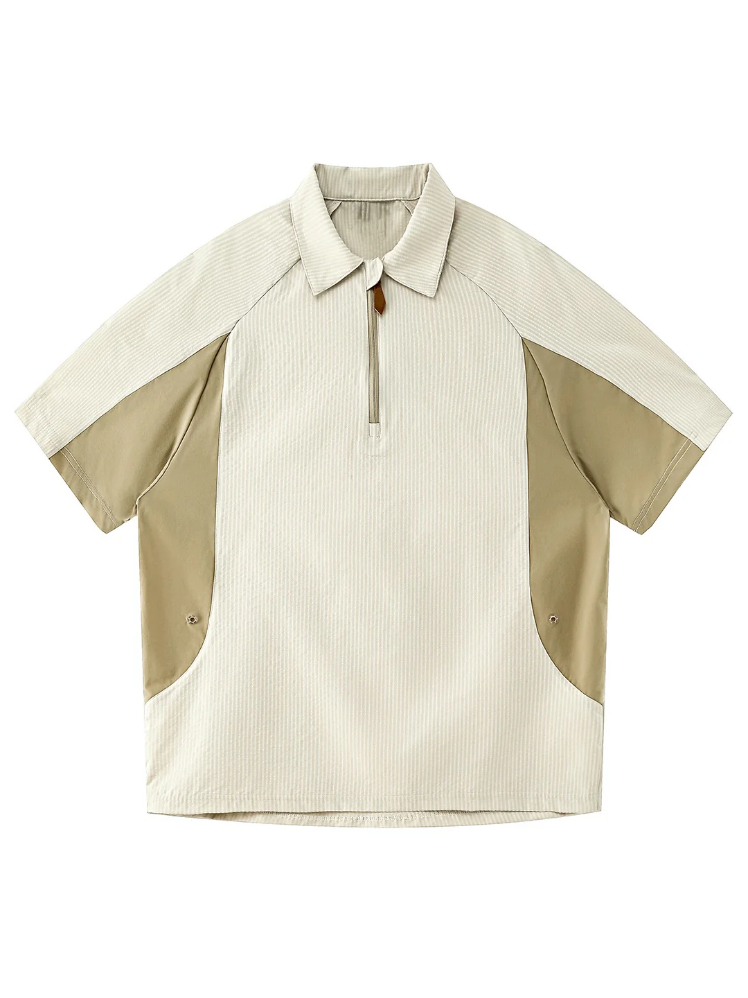 Color-blocked Leisure Breathable Loose-fit POLO Shirt - Image 5