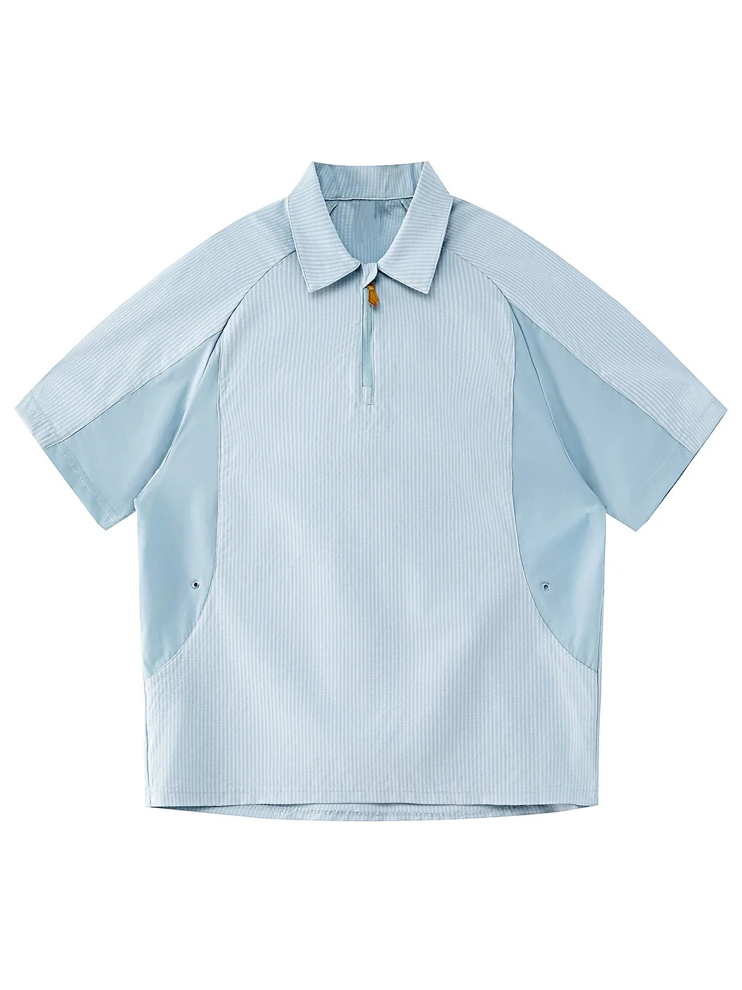 Color-blocked Leisure Breathable Loose-fit POLO Shirt - Image 8