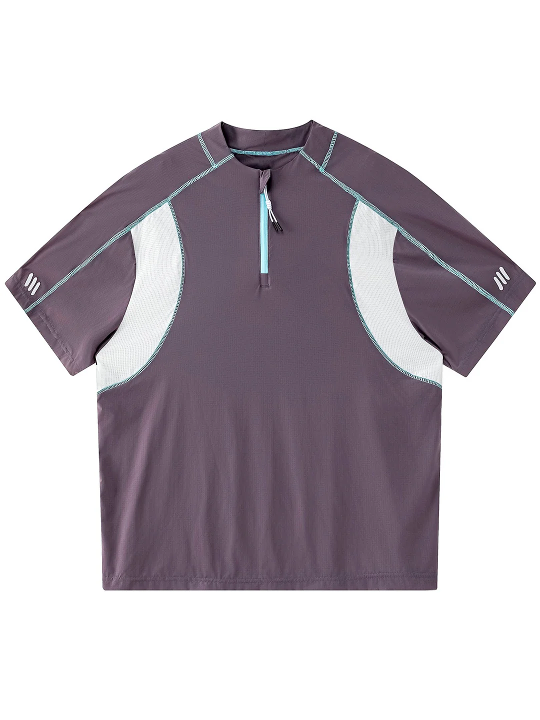 Quick-drying Color-blocked Breathable Loose-fit POLO Shirt - Image 3