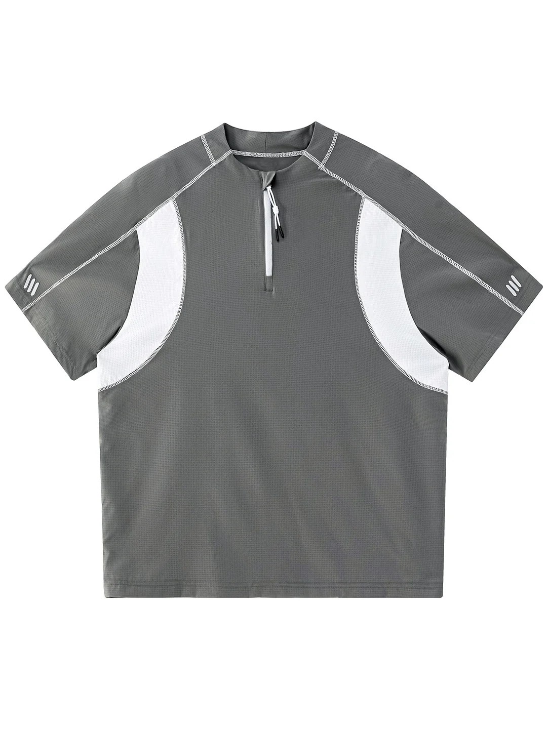 Quick-drying Color-blocked Breathable Loose-fit POLO Shirt - Image 9