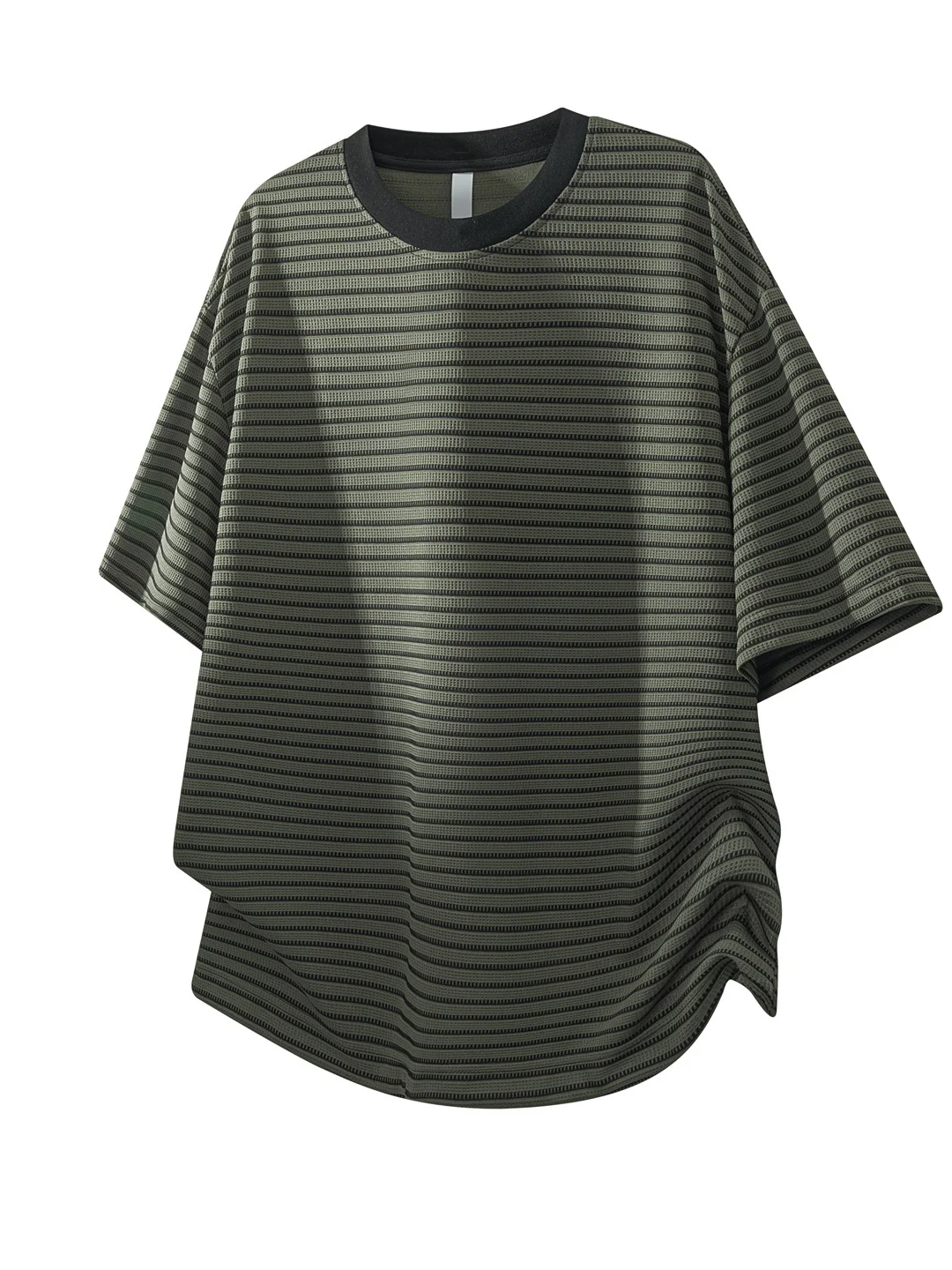 Color-blocked Stripes Loose-fit T-shirts - Image 11