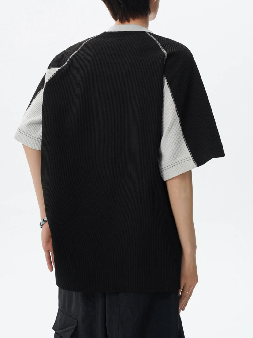 Color-blocked Leisure Loose-fit T-shirts - Image 5