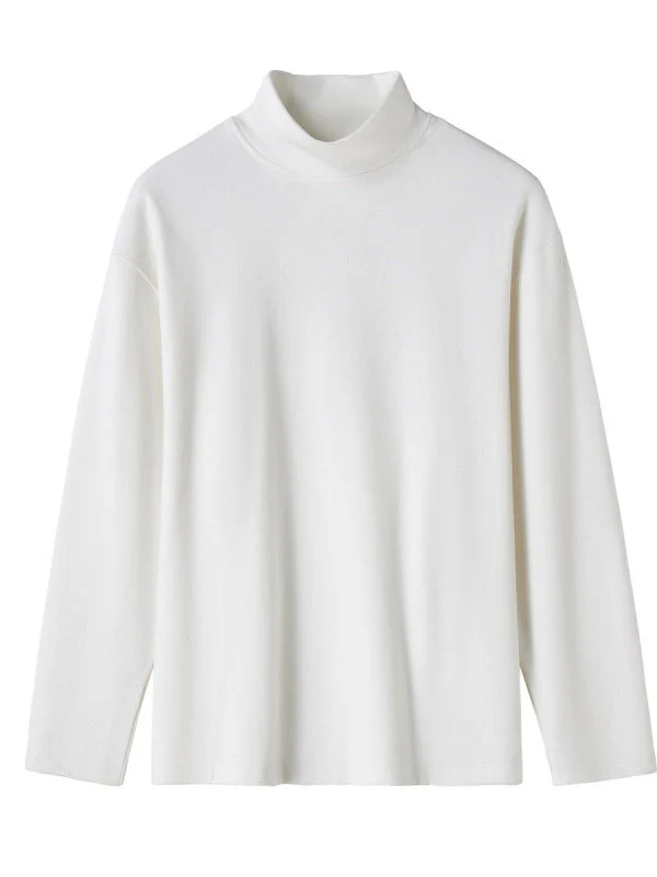 Mock Neck Inner Wear Keep Warm T-shirts - Image 5