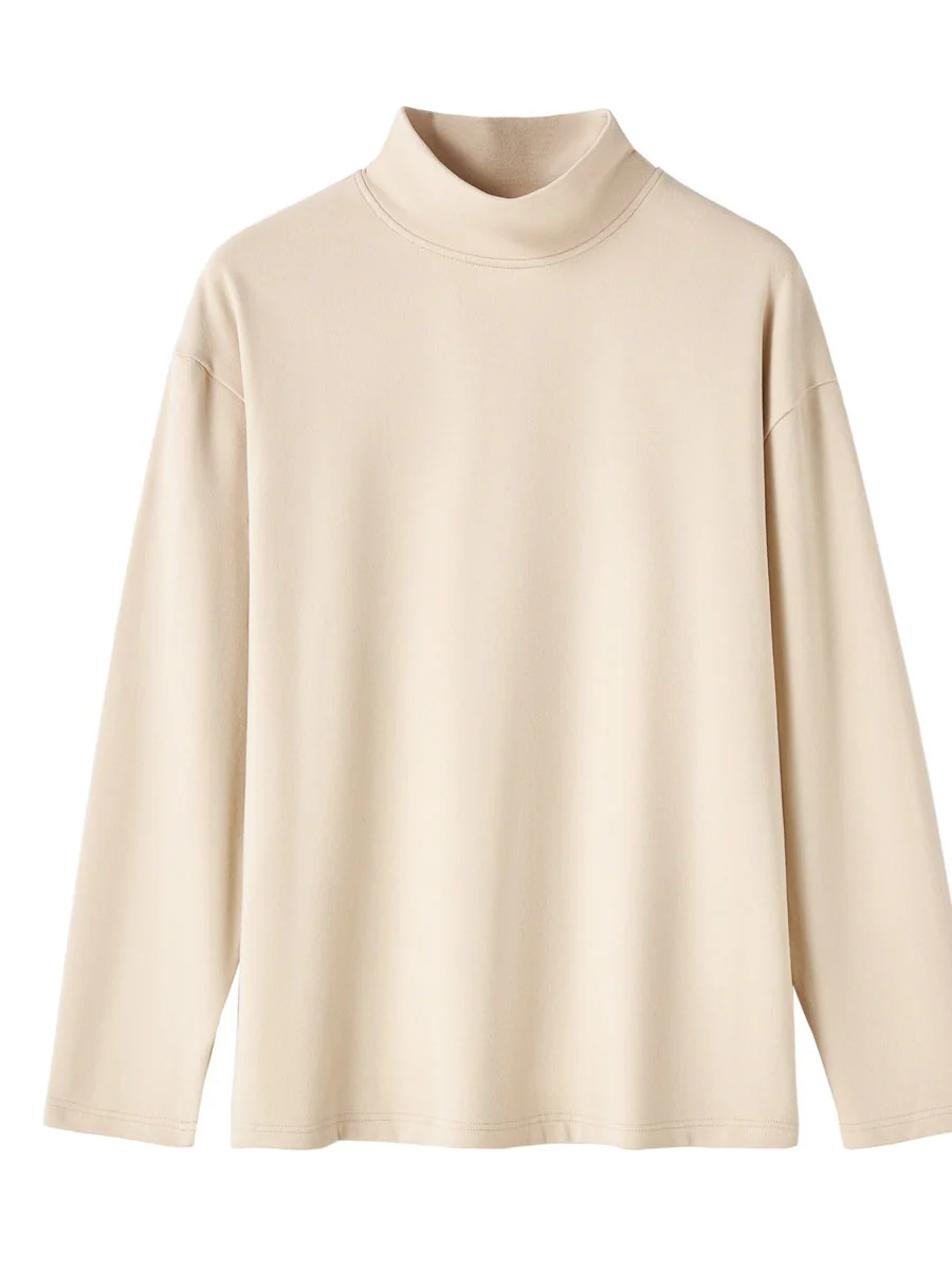 Mock Neck Inner Wear Keep Warm T-shirts - Image 7