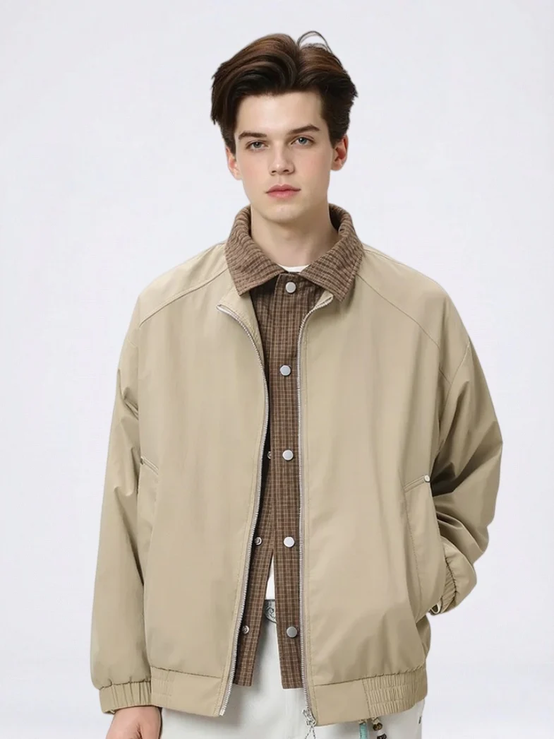 Layered-look Plaid Jackets