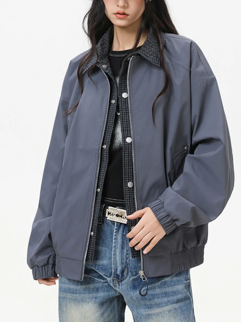 Layered-look Plaid Jackets - Image 11