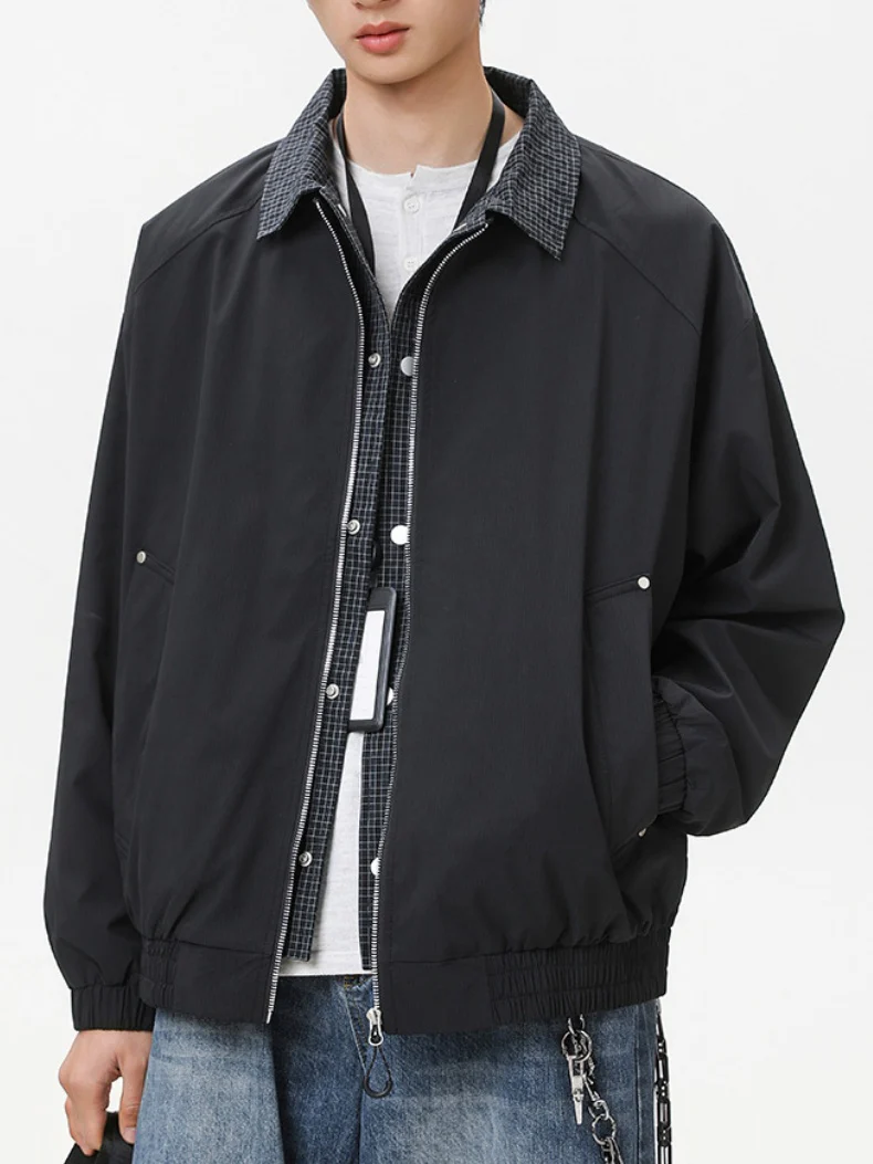 Layered-look Plaid Jackets - Image 4