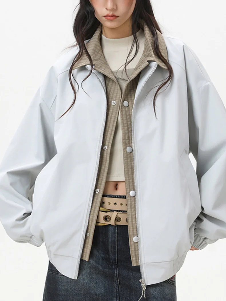 Layered-look Plaid Jackets - Image 7