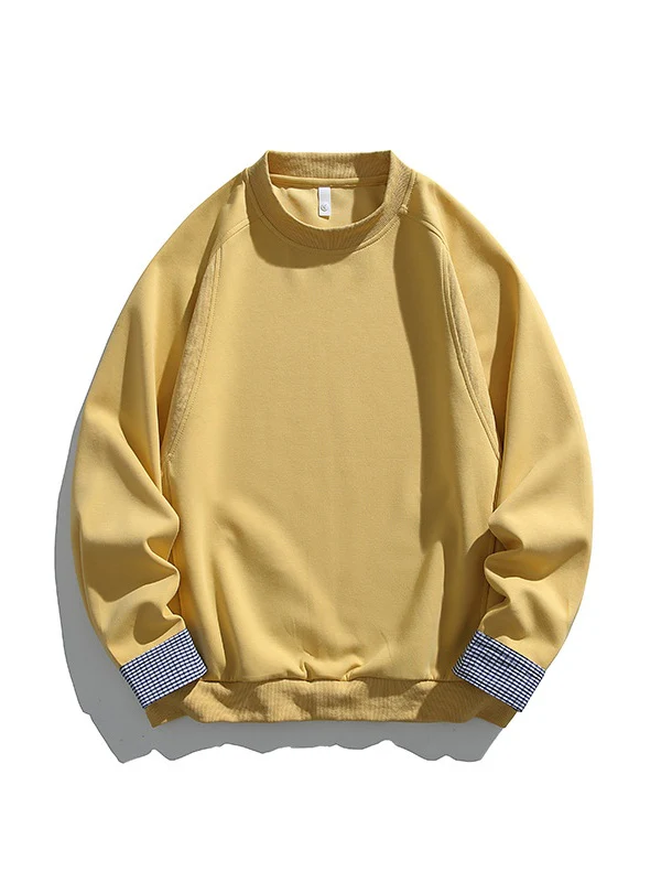 Pocket Color-blocked Loose-fit Sweatshirts&Hoodies - Image 10