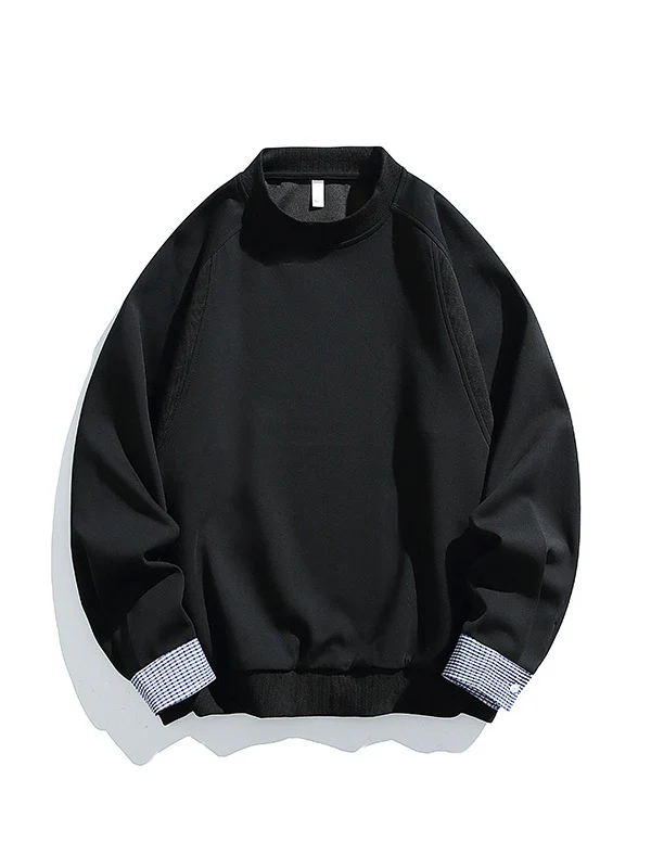 Pocket Color-blocked Loose-fit Sweatshirts&Hoodies - Image 14